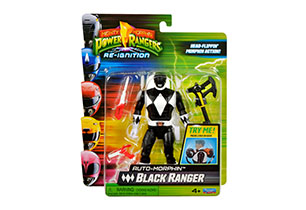 Power Rangers Head Flippin Basic Figures Assorted - Black Ranger